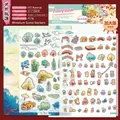 3D PET miniature landscape sticker set featuring traditional Chinese garden scenery - Yuxian Utopia Series