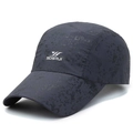 Casquette de baseball gris foncé à séchage rapide avec motif camouflage digital - Réglable / Gris clair