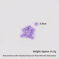 Étoiles en PVC violettes pour décoration DIY résine et nail art taille 0,9 cm - 0.9cm (1 Pièce) / Violet