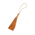 Pendentif gland doré soyeux avec boucle pour marque-pages DIY des signes du zodiaque - Gland Jaune d'Or
