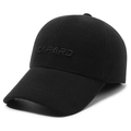 Classic black winter baseball cap for men featuring premium fleece lining and CAPARD embroidery - Adjustable / Black