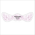 Metallic rose red freckle tattoo stickers for face makeup party looks in rose pink - QBLT-006 Rose Pink