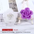 3D rose flower silicone mold for handmade aromatherapy candles and resin crafts - Rose 2 ZW-297
