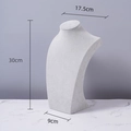 30cm light grey velvet necklace display bust for professional jewelry mannequin staging - Grey Velvet H-type 30cm High