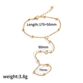 Heart Zirconia and Metal Bead Decor Style (TB5115)