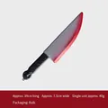 Halloween bloody cleaver toy with skull handle and red blood splatter paint finish - Pointed Knife