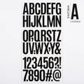Zwarte 3-inch zelfklevende letters en cijfers stickers voor DIY auto en muren - Zwart