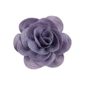 Handmade 7cm purple bubble crepe flower accessory for hair clips and corsages - Grey Purple