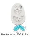 Christmas holly leaf silicone mold with three sizes for DIY resin or cake decoration - 3# Grey Holly Leaves