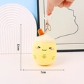 Cute yellow pineapple bubble tea plush keychain with embroidery and clip, 12cm height - Gold Keychain / 12cm / Yellow