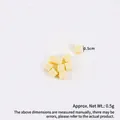 Lichtgele kubus kraal voor DIY sieraden, 0,5 cm harsblokje voor knutselen en decoratie - 0.5cm - Lichtgeel