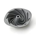 Molde de silicona gris para bizcocho con textura de remolino y asas laterales - Molde de Espiral