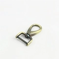 Antique bronze swivel lobster clasp with D-ring base for handbag strap hardware - Inner Diameter 2cm / Antique Brass Hardware