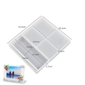 Stampo in silicone per cornice portafoto in resina con cuore e dimensioni precise - Cornice Quadrata - Grande