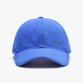 Royal blue breathable quick-dry sports baseball cap with mesh holes and sport print - Royal Blue