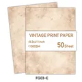 50 sheets of 100GSM vintage A4 printer paper with aged parchment texture and design - Mottled Beige Texture (FG03-E)