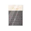 Holographic laser flame nail sticker TA-351 with starlight effect on white back card - Nail Powder