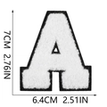 Letter A White