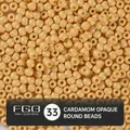 4mm beige opaque glass beads with glossy lacquered finish for jewelry making DIY - EU 33