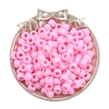 100 Pièces/Paquet (9x6mm) / Couleur solide Rose