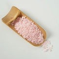 Pink rice-shaped resin beads for DIY jewelry making displayed in a bamboo spoon - Pink Simulation Rice (500g)