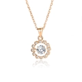 Zirconia Pietra Bianca Oro Rosa