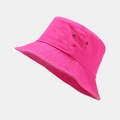 Dettaglio cappello alla pescatora in cotone rosa con occhielli di ventilazione in rame - M (56-58cm) / Rosa Fluorescente