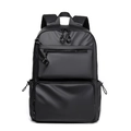 Mochila negra para portátil de 15,6 pulgadas con múltiples bolsillos y tiradores redondos - Negro