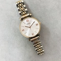 Orologio GEDI elegante da donna con cinturino bicolore e quadrante bianco con numeri romani - Quadrante Bianco Bicolore