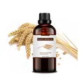 Natural organic wheat germ oil 100ml in dark amber glass bottle for hair and skin care - Wheat Germ Oil 100ml