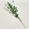 Sparkling green glitter artificial branch decoration for DIY Christmas floral arrangements - Dark Green