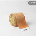 Velvet Christmas ribbon with gold edges for tree decoration, 6.3cm width and 2m length - Ginger Yellow