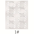 Classic eyeshadow stencil stickers set with grey polka dot pattern, size 1, left and right - Model 1: Classic Eyeshadow