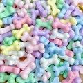 Macro shot of colorful glossy resin bone charms for DIY crafts and nail art decoration - 03# Bone Small