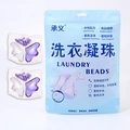 Five-in-one concentrated laundry detergent pods in three-color triple chamber design - Crown Lavender 30 Capsules Bagged