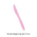 Pink watercolor plastic party knife for kids birthday parties and cake serving - Pink Knife