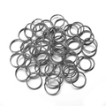 Großpackung silberne Doppel-Biegeringe aus Metall für DIY-Schmuckherstellungszubehör - Gunmetal-Schwarz