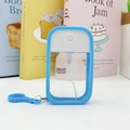 Sky blue travel spray bottle with silicone sleeve and hanging hook for sanitizer - 50ml+Hook / Blue