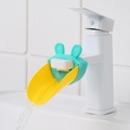Estensione per rubinetto a coniglio giallo e verde per lavaggio mani dei bambini - Coniglietto / Blu e Giallo