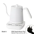 White smart gooseneck electric kettle with temperature control base and Type M plug - Type A White Classic Handle TH/SA/IN Plug 220V