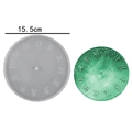 15.5cm Zodiac clock resin mold with translucent green finished DIY silicone craft - Twelve Chinese Zodiac Signs (Large)