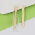 Forchetta da frutta in bambù da 8,8 cm in confezione singola per snack e feste - Confezione OPP 1 pezzo / 200 sacchetti