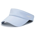 Visera de verano azul claro con bordado SPORTS y cierre de velcro ajustable - Ajustable / Azul claro