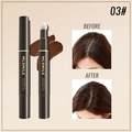 Temporary gray hair touch-up pen in 03 Dark Brown with sponge applicator results - 03# Coffee