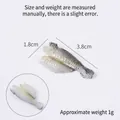 Miniatur PVC Fischmodell 3,8 cm für DIY Mikrolandschaft und Dekoration - Gelbe Umberfisch - Flacher Boden