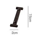 Lettera I numero 1 in ghisa industriale nera, targa per porta alta 7,5cm circa - Lettera in Ghisa-I