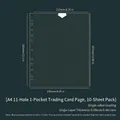 A4 11-hole single pocket card sleeve with dimensions 310x230mm and 0.08mm thickness - A4 11 Holes 1-Pocket Pages 10 Sheets 38#