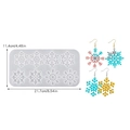 Snowflake silicone resin mold with eight cavities for DIY jewelry making and pendants - NO.2 Eight-Cavity Snowflake Pendant