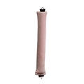 Roze fluwelen heatless hair curler met zwarte haken voor grote golvende krullen - 1 Stuk / Roze