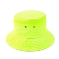 Cappello alla pescatora giallo neon con occhielli in metallo e tesa rinforzata per il sole - Taglia unica / Giallo Neon
